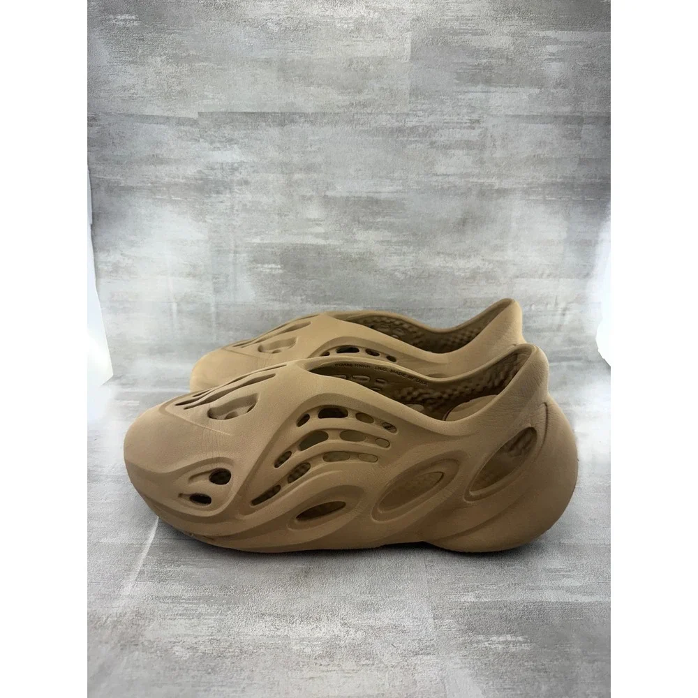Adidas Yeezy Foam RNNR Ochre Men Size 13 Tan Slip On Shoes GW3354 Made in USA